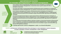Единовременная выплата на установку внутридомового газового оборудования